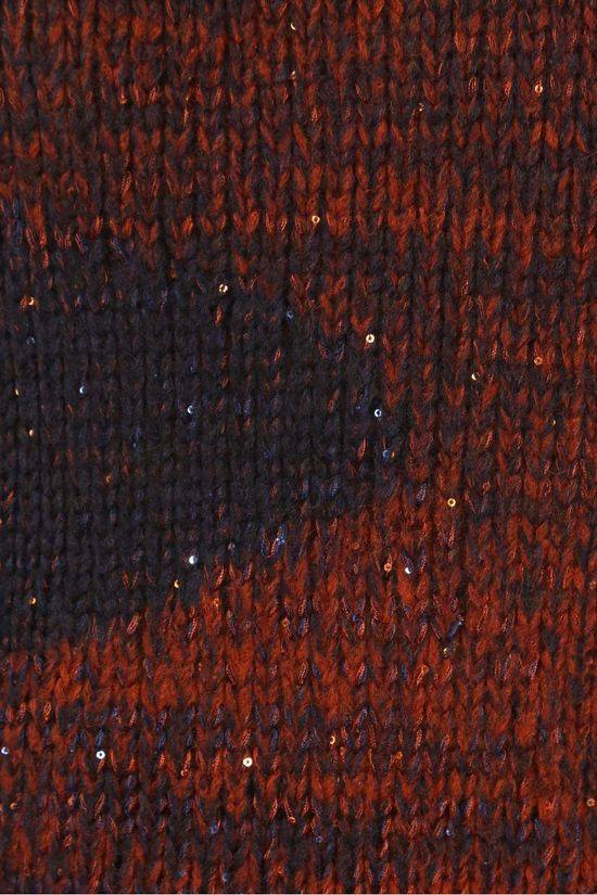 La Fée Maraboutée Pull Fc5421 Navy Blue/Rust