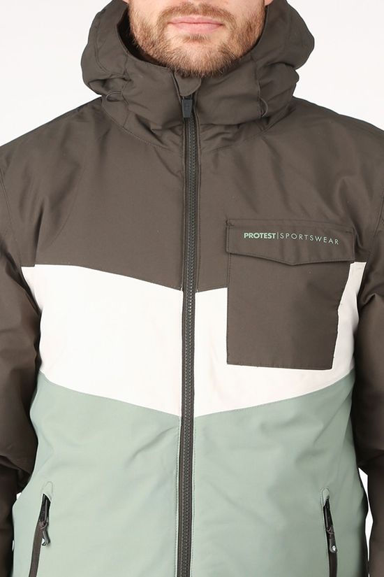 Protest Manteau Larry light green/white