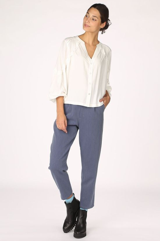 Orfeo Hemd Violette off white