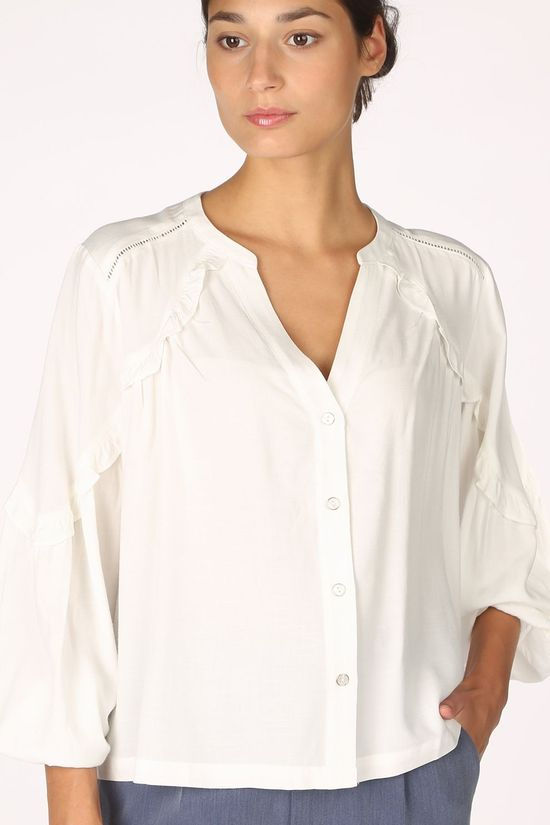Orfeo Hemd Violette off white