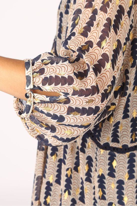 Orfeo Robe Orf Maylis Off White/Navy Blue