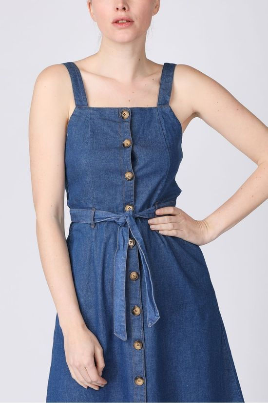 King Louie Robe Ines Chambray Mid Blue (Jeans)