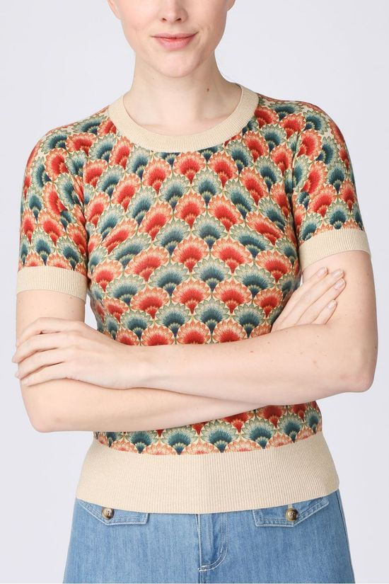 King Louie Pull Gigi Carmel Ecru/Light Pink