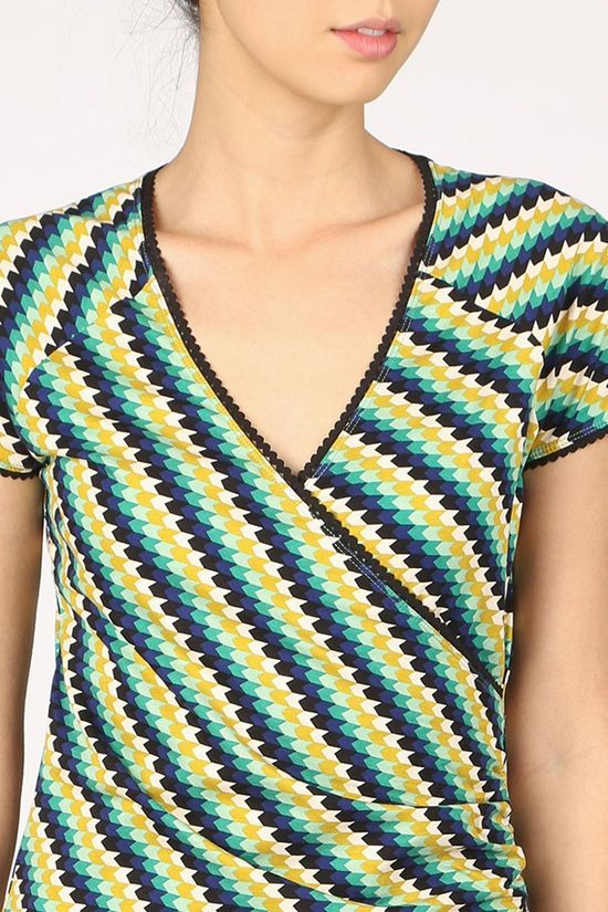 King Louie Robe Cross Daze dark yellow/dark green