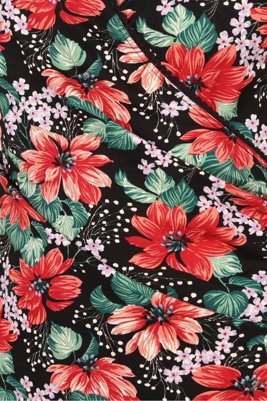 King Louie Robe Cross Pacifica Black/Red