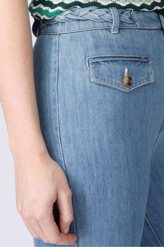 King Louie Jeans Carol Braid Pants Canyon Denim Mid Blue (Jeans)