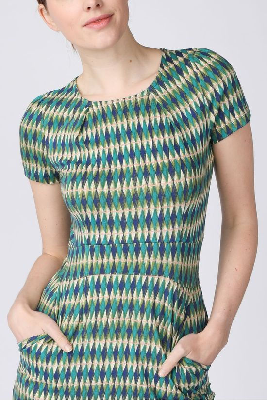 King Louie Robe Mona Juniper dark blue/dark green