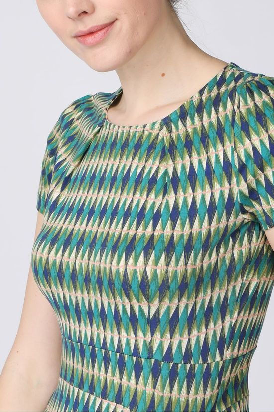 King Louie Robe Mona Juniper dark blue/dark green