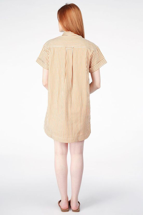 FRNCH Robe Alea Camel Brown/Off White
