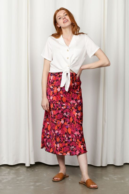 FRNCH Jupe Edelyne Black/Fuchsia