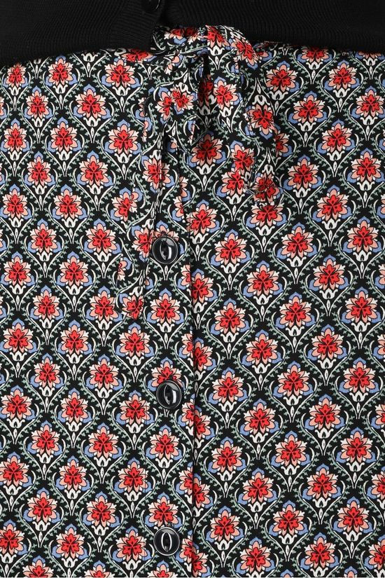 King Louie Rok Juno Button Skirt Palmer Black/Red