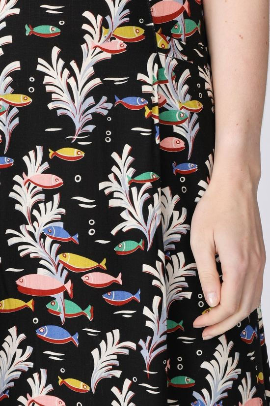 King Louie Rok Lori Skirt Big Sur Black/Light Pink