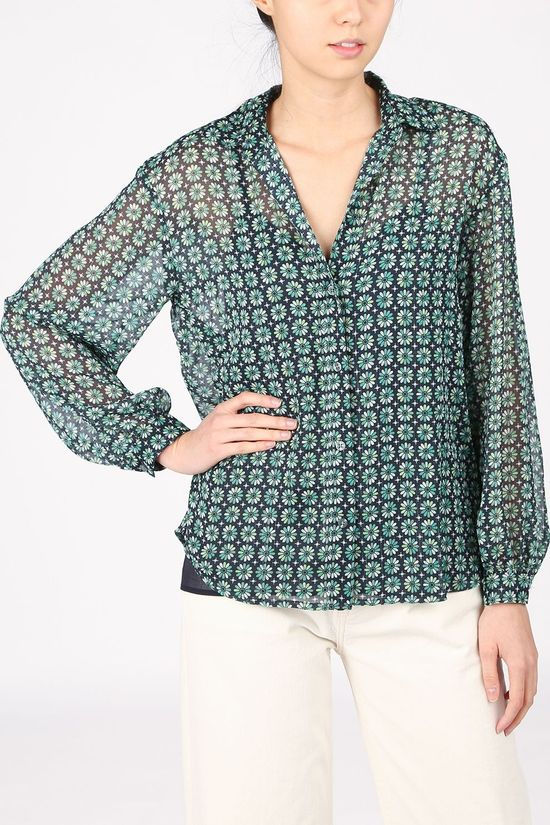 Pepe Jeans Hemd Antonella Green/Navy Blue