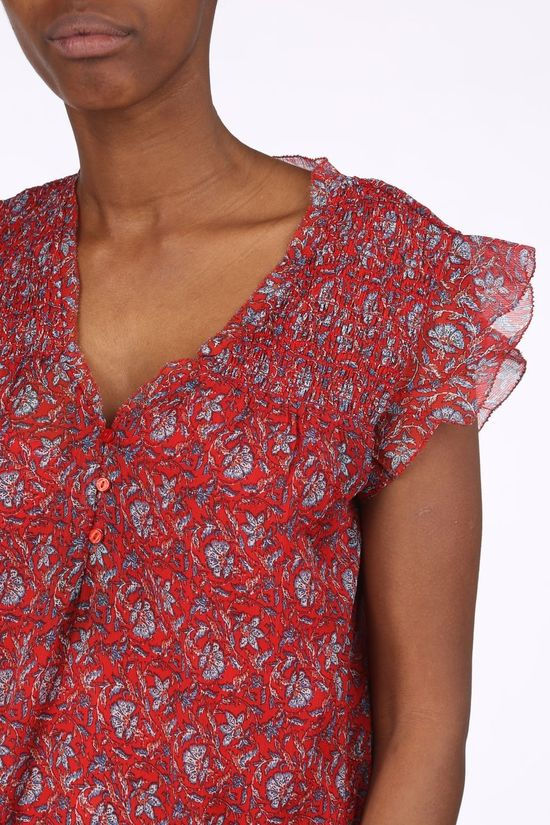 Pepe Jeans Blouse Gabriellas red/off white