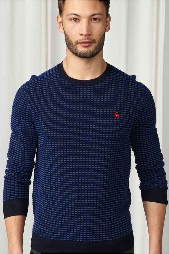 Antwrp Trui Bkw009-L200S dark blue/royal blue