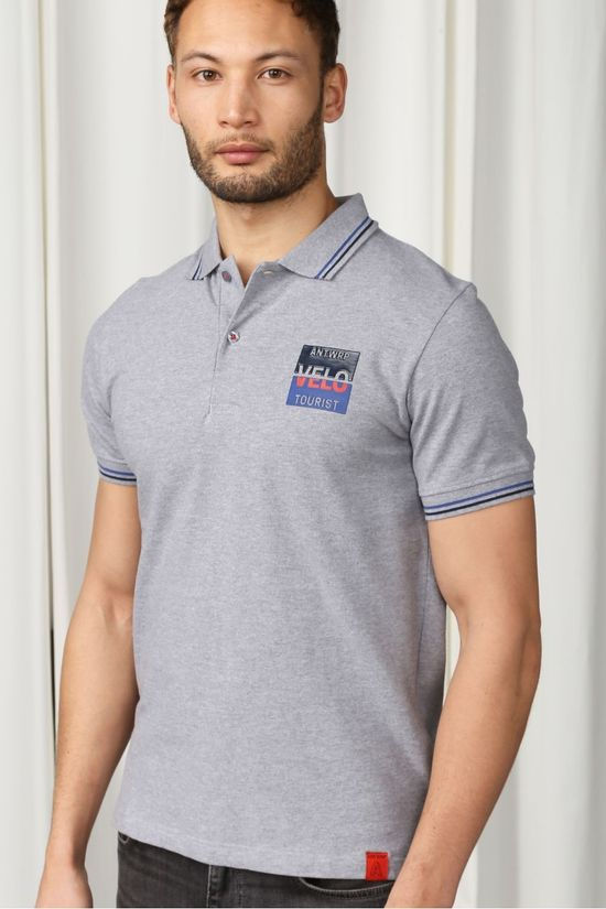 Antwrp Polo Bpo004-L031 Light Grey Marle