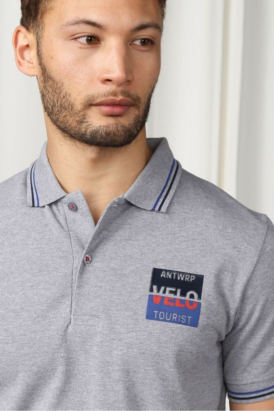 Antwrp Polo Bpo004-L031 Light Grey Marle