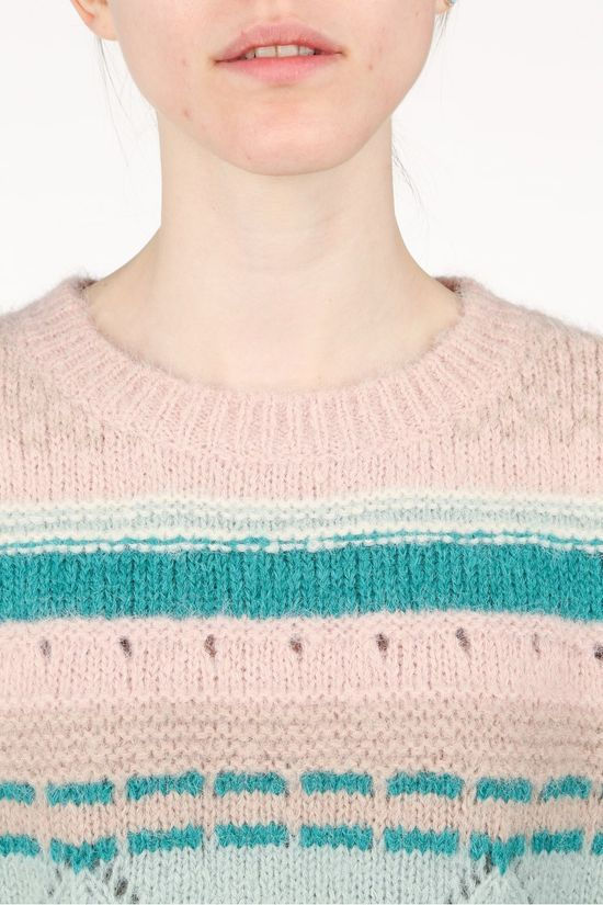 Vero Moda Pull Vmboho Ls O-Neck Pattern Ga Boo light pink/light green