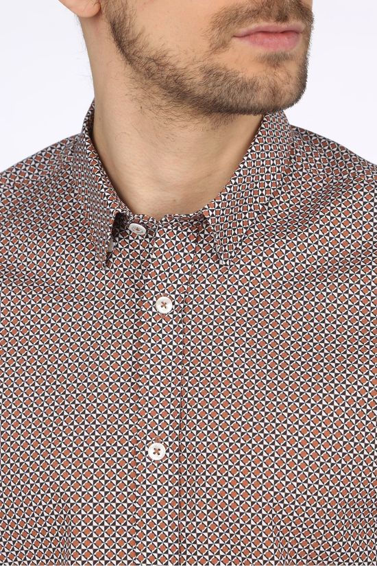 Ben Sherman Hemd 0063480 White/Ass. Geometric