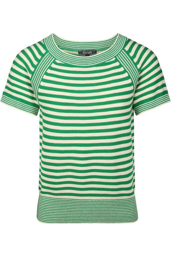 King Louie Pull Campania Raglan Green/Ecru