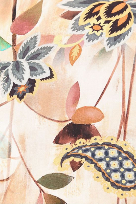La Fée Maraboutée Blouse Lamiya Ecru/Camel Brown