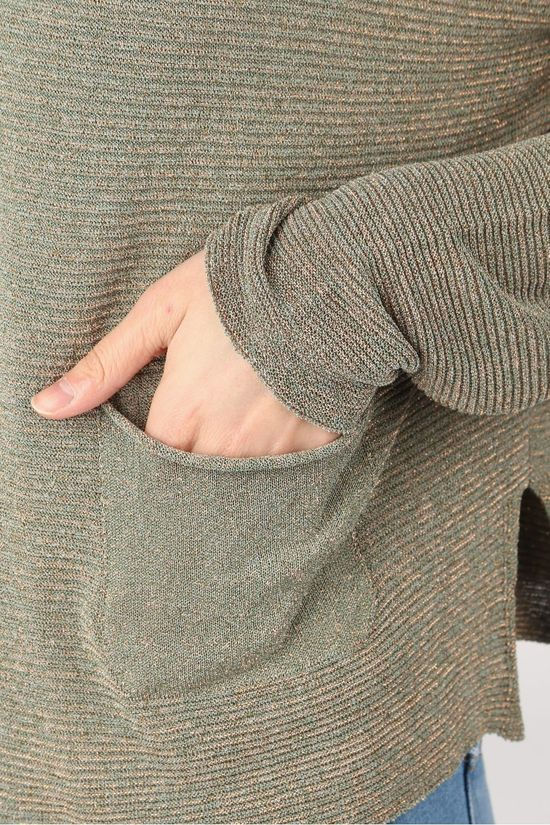 La Fée Maraboutée Cardigan Macha dark khaki/gold