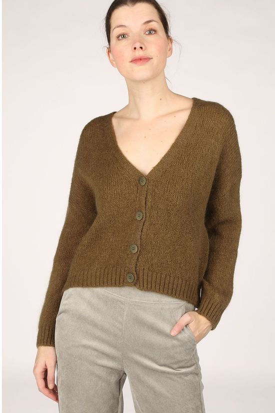 Black Rose Cardigan Xelo dark khaki