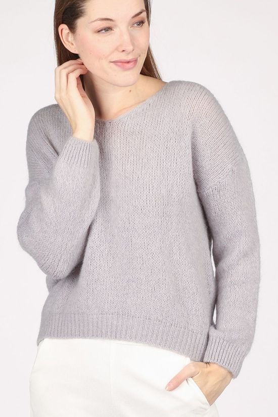 Black Rose Trui Exi Light Grey/Marle