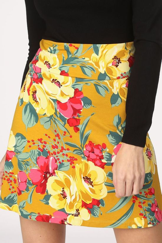 King Louie Rok Border Lavish Dark Yellow/Ass. Flower