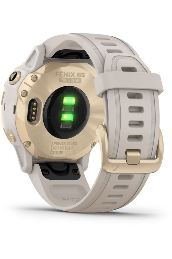 Garmin GPS Fenix 6S Pro Solar LT Gold W LT Sand Band Gold/Sand Brown