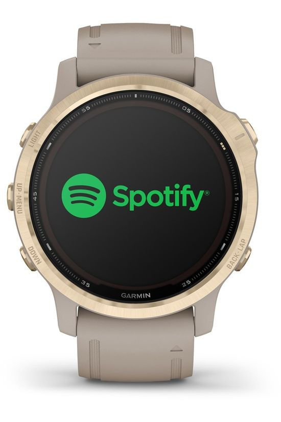 Garmin GPS Fenix 6S Pro Solar LT Gold W LT Sand Band Gold/Sand Brown