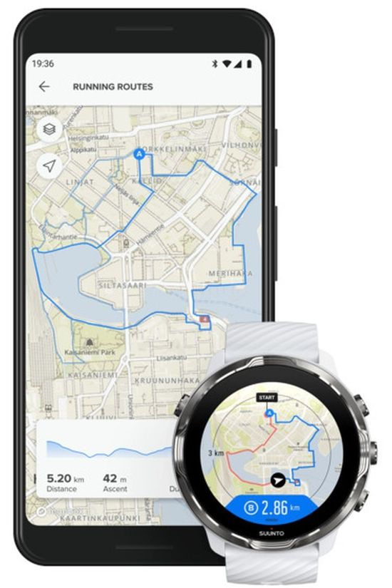 Suunto 7 White Burgundy White/Bordeaux / Maroon
