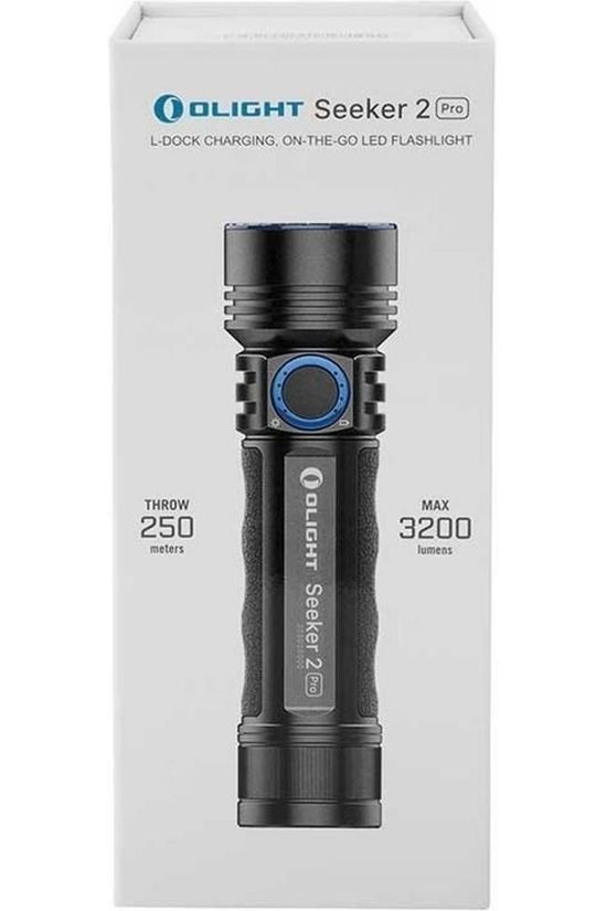 Olight Lampe De Poche Seeker 2 Rechargeable + L-Dock Black/Mid Blue