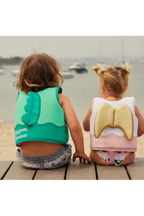 Sunnylife Speelgoed Float Vest 2-4 light green/dark green