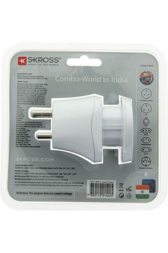 S-Kross Wereldstekker Combo World To India white