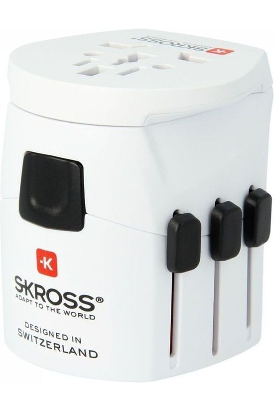 S-Kross Wereldstekker Reisstekker Pro Light USB World Adapter No colour / Transparent