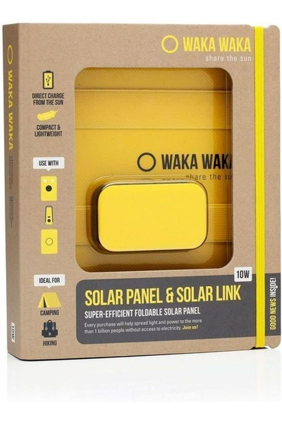 Waka Waka Oplader 10W Solar Panel And Solar Link mid yellow