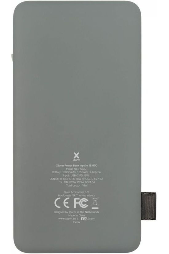 Xtorm Chargeur Power Bank Apollo 15000 light grey/white