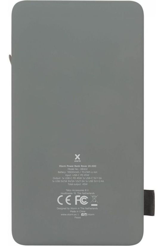 Xtorm Le Bloc d’Alimentation Rover 20000 light grey/white