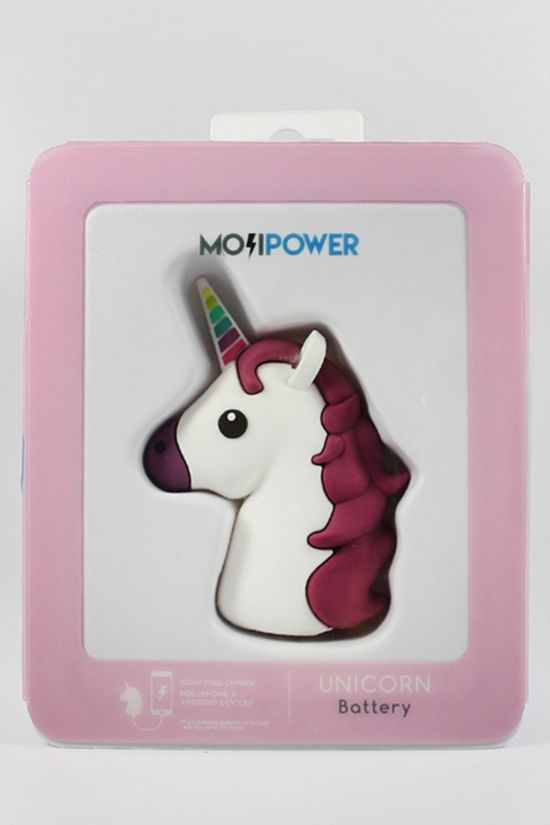 MOJI POWER Chargeur Unicorn External Battery 2600 Nh white/light pink