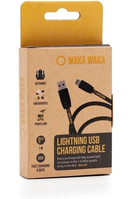 Waka Waka Oplader Lightning USB cable Black