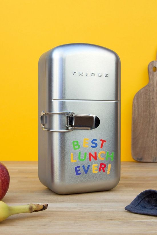 Suck UK Fridge Lunch Box silver