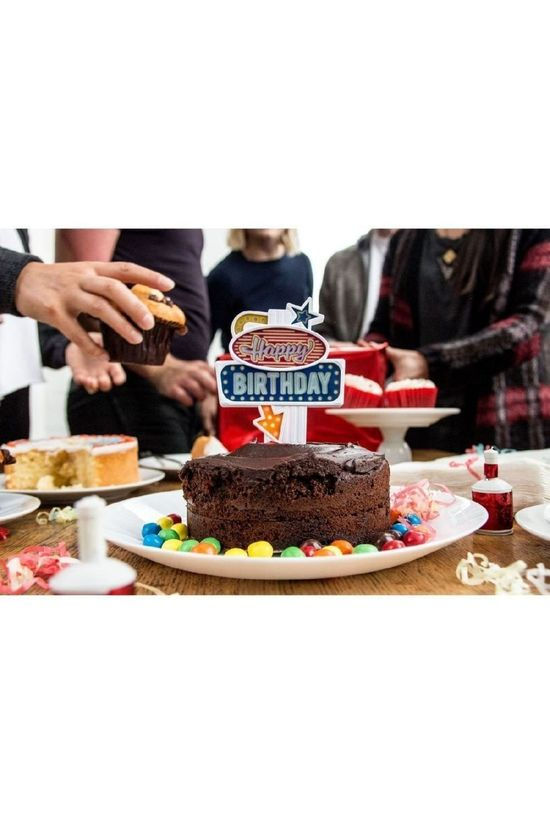 Suck UK Gadget Flashing Birthday Cake Topper White/Assorted / Mixed