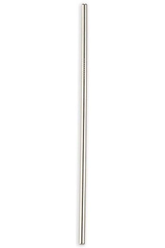 Kikkerland Gadget Stainless Steel Straws silver