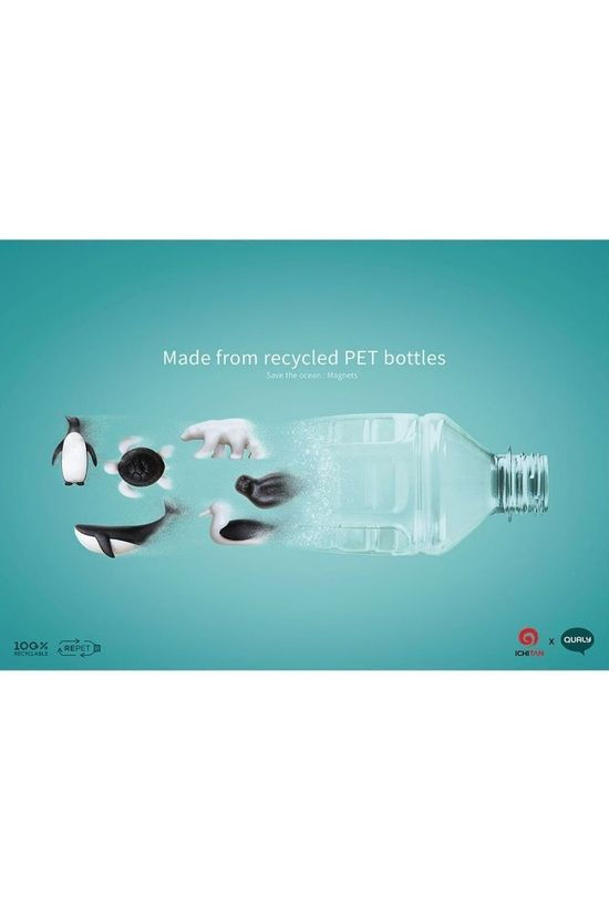 Qualy Gadget Save The Ocean Magnets No colour / Transparent