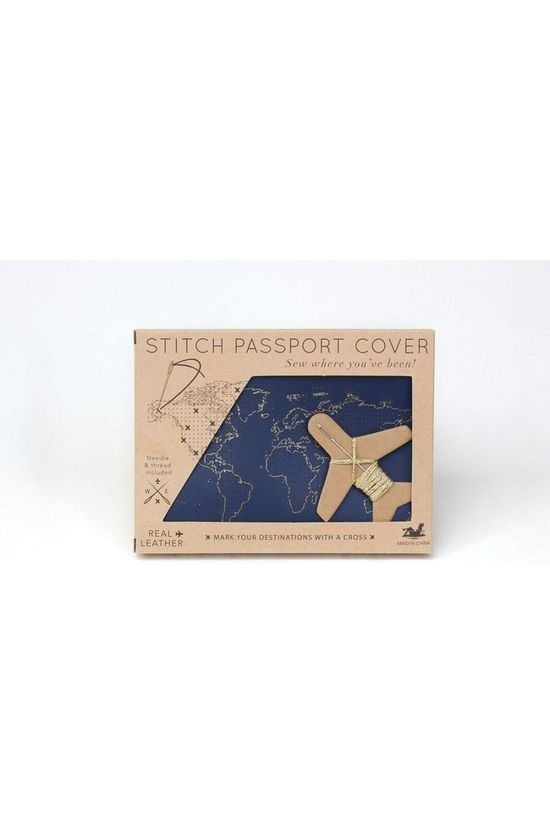 Chasing Threads Gadget Stitch Passport Cover dark blue