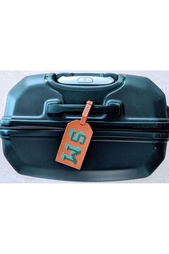 Chasing Threads Gadget Stitch Luggage Tag mid brown