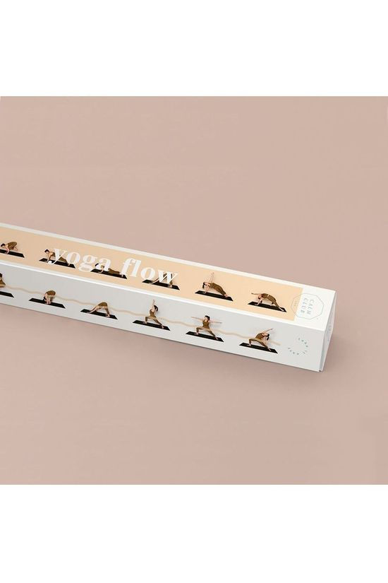 Calm Club Gadget Yoga Flow Chart Wall Art Sand Brown/White