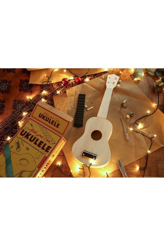 Kikkerland Make Your Own Ukulele Light Brown/Black