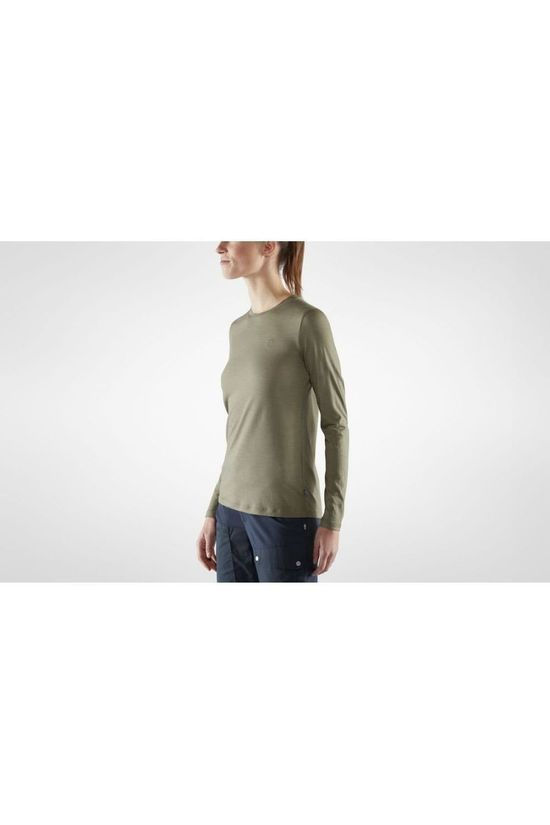 Fjällräven T-Shirt Abisko Wool mid khaki